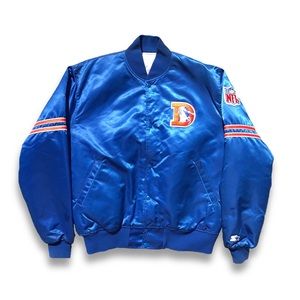 Vintage Denver Broncos satin starter jacket